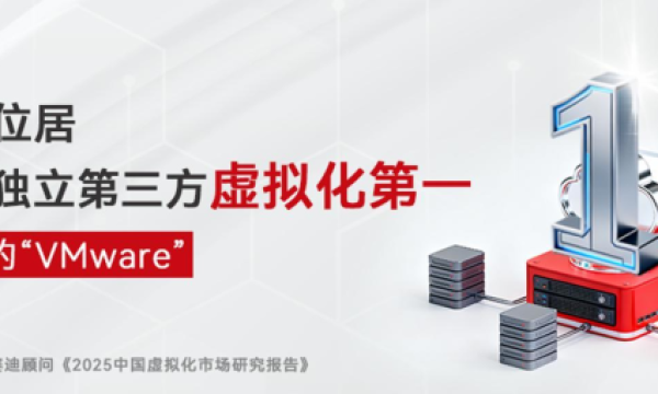 云宏信息蝉联国产独立第三方虚拟化市场TOP1 打造“中国的VMware”