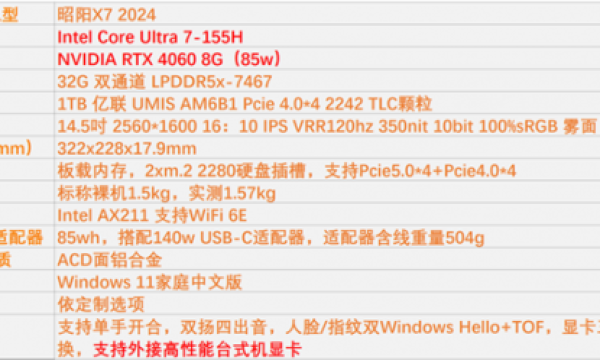 AI商务本新标杆——联想昭阳X7详细测评